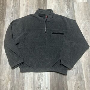 Men’s Gray Repp Ltd 3/4 Zip Fleece Pullover Size 3XT